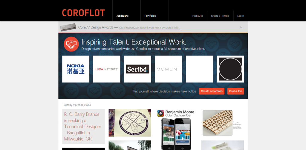 Coroflot — Design Jobs   Portfolios