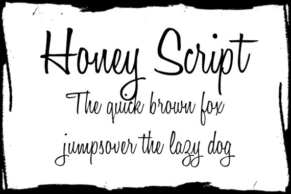 honey-script-retro-vintage-font