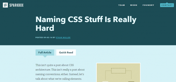 Naming CSS Stuff Is Really Hard   Sparkbox   Web Design and Development