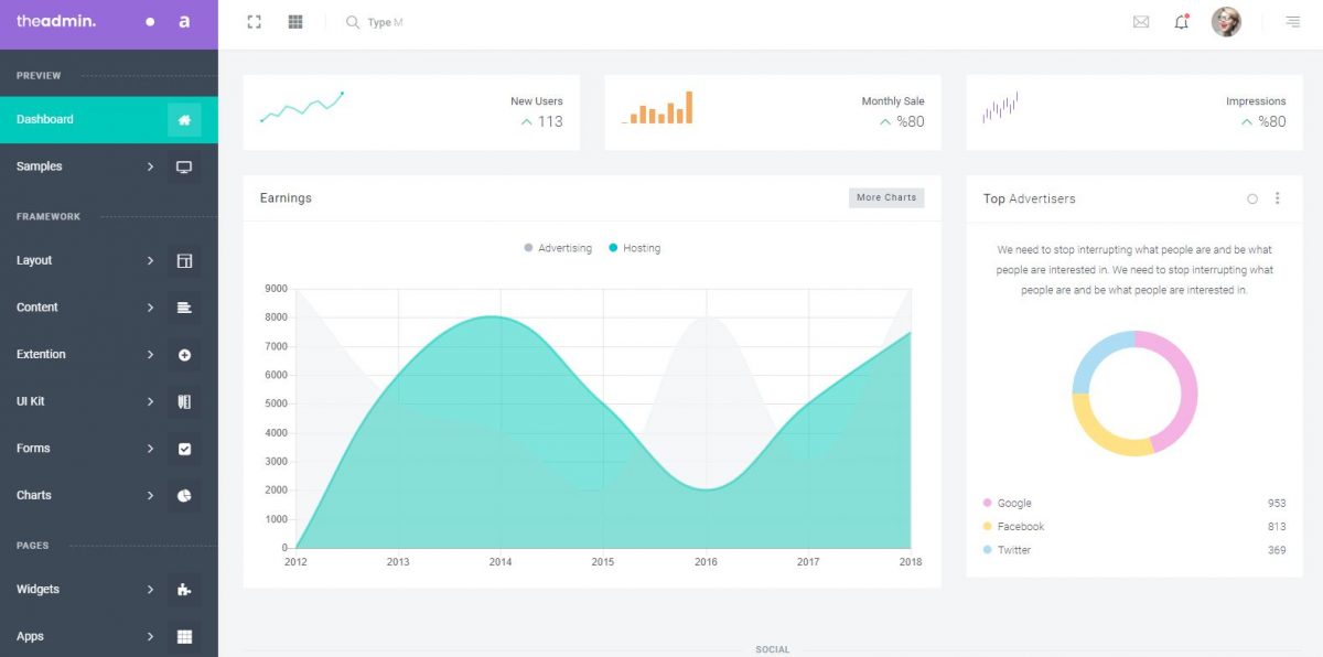 50+ Premium Bootstrap 4 Admin Templates - Web3Canvas