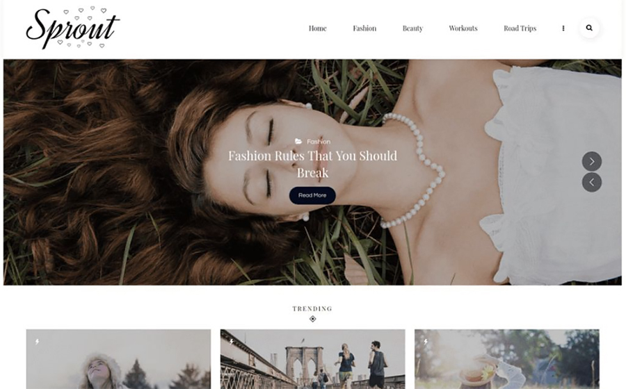 Visually Appealing Blogging Site WordPress Template