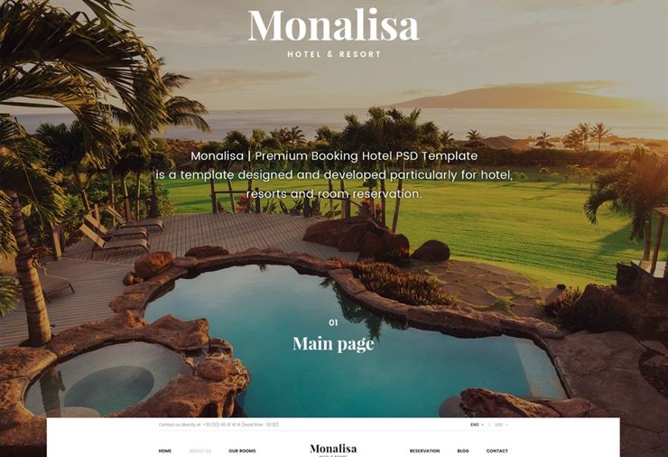 Monalisa - Travel Booking Hotel Template Web3Canvas