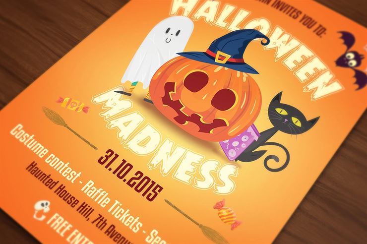 Halloween Flyer Cards Illustrations Web3Canvas