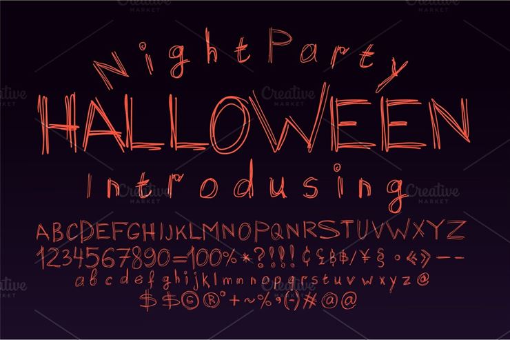 Halloween Font for Poster Scary - 2 Web3Canvas