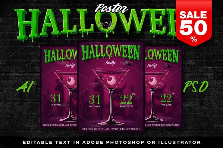 Halloween Party Flyer - 2 Web3Canvas