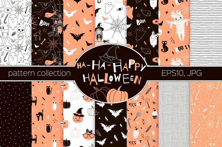 Halloween Pattern Collection Web3Canvas
