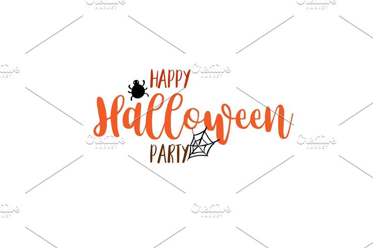 Happy Halloween Party Title Logo-4 Web3Canvas