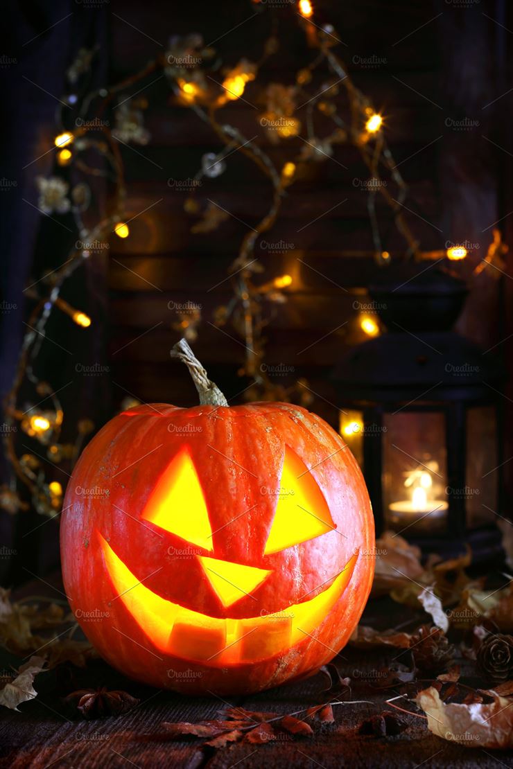 Pumpkin Lamp for Halloween Web3Canvas