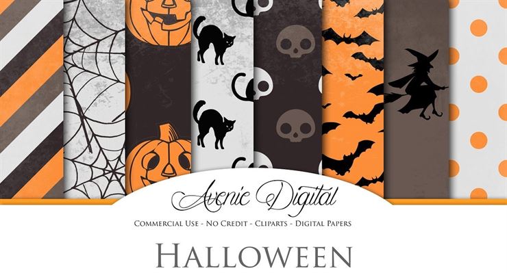 Spooky Halloween Digital Papers Web3Canvas